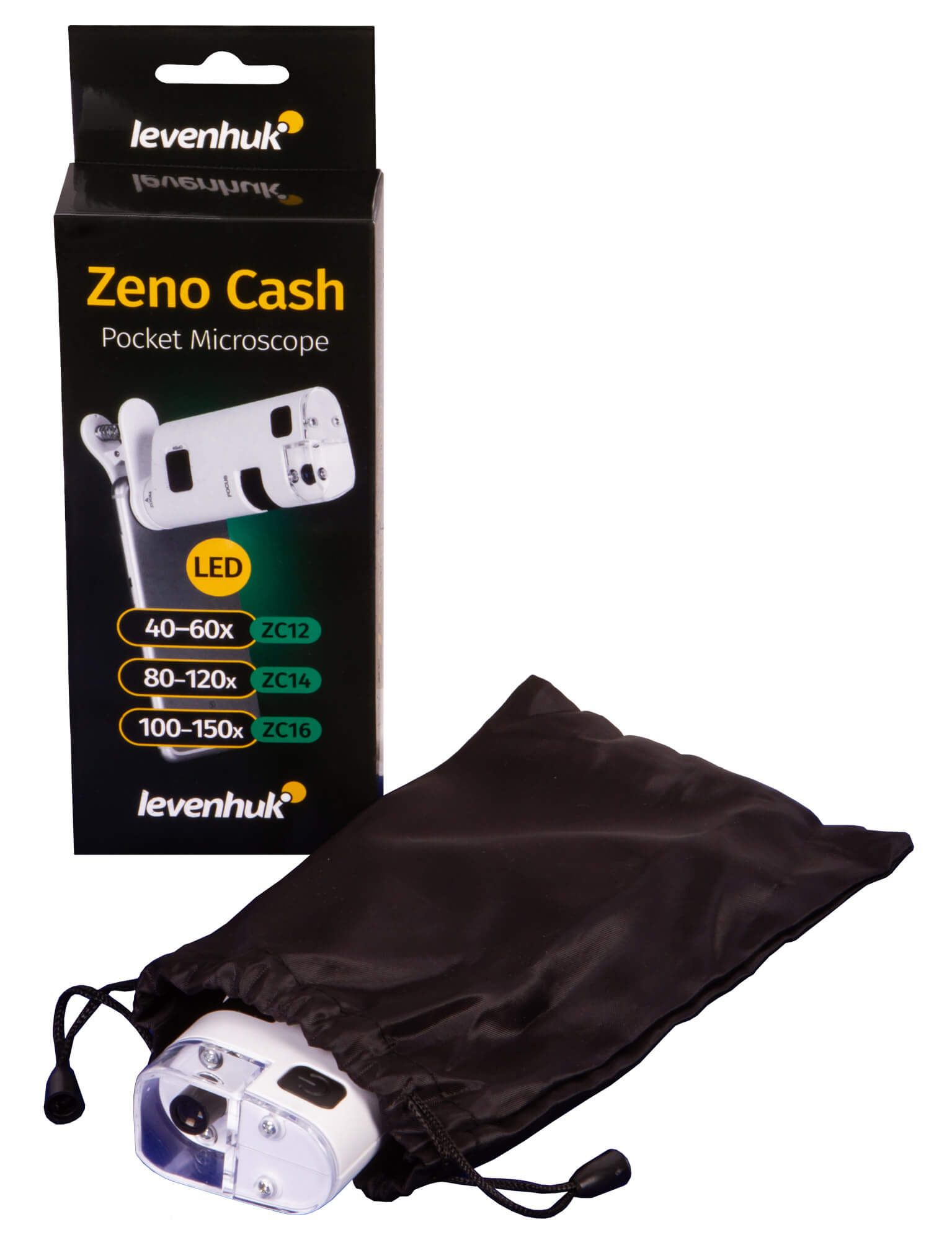 Vreckový mikroskop Levenhuk Zeno Cash ZC12